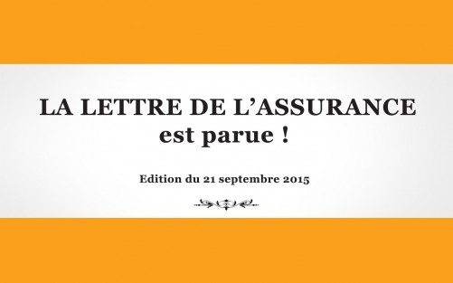 La Lettre de l'Assurance 1268 - 21 septembre 2015