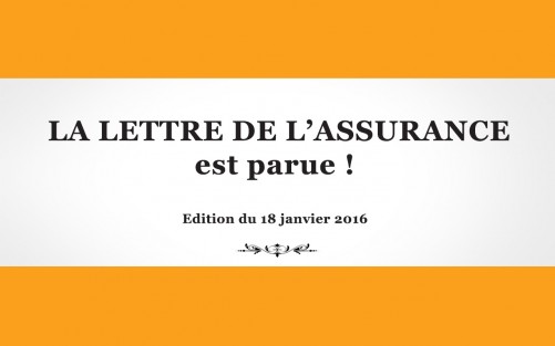 La Lettre de l'Assurance 1282 - 18 janvier 2016